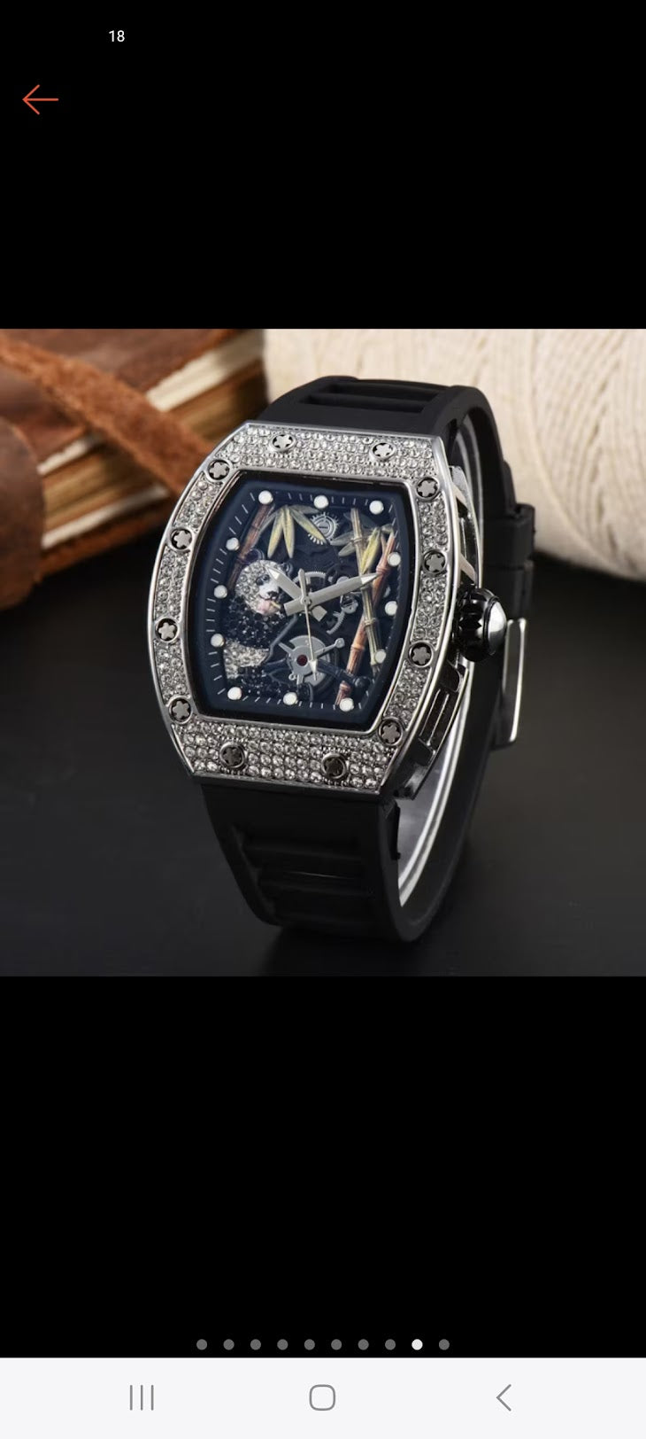 Mens watch, RM square style